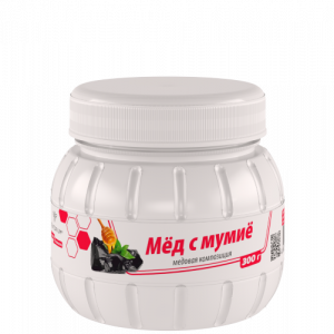 Мёд с мумиё (300 г) Мёд с мумиё (300 г) 1455 Руб.
